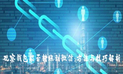 观察钱包能否转账到微信:方法与技巧解析